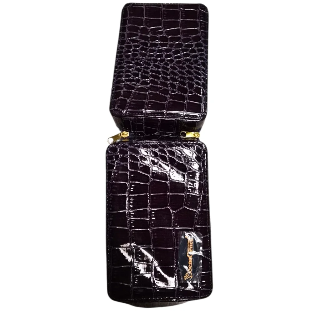 SeneGence Croc Embossed Travel Cosmetic Case